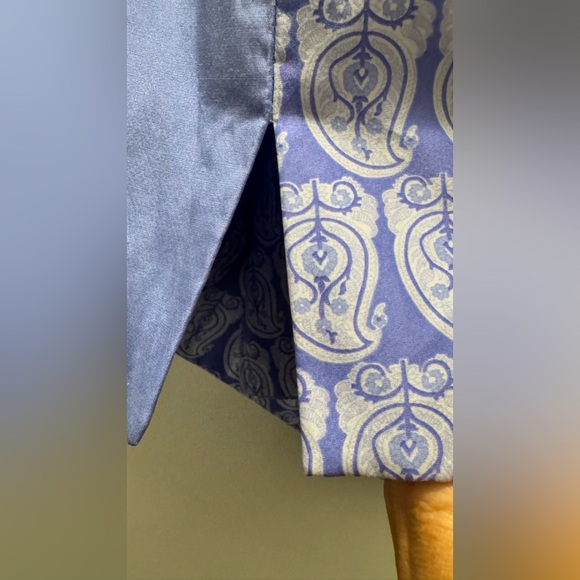 Diane Gilman Blue Patchwork Blazer - Picture 7 of 9